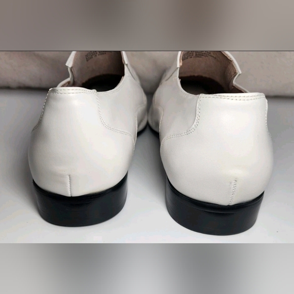 Templin White Leather Loafers Dress Shoes Bike Toe Wedding Casual Size 12M main image 4